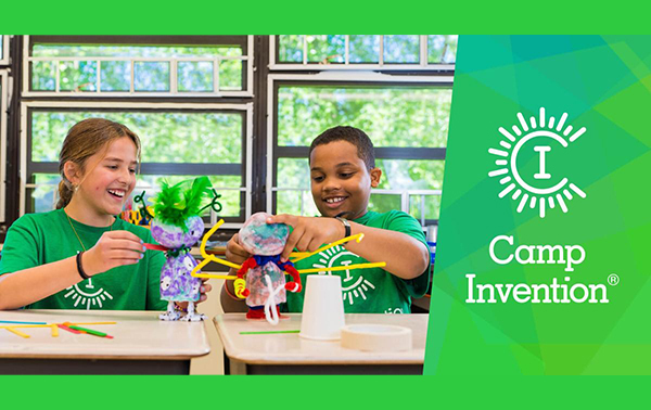 Camp Invention with two students