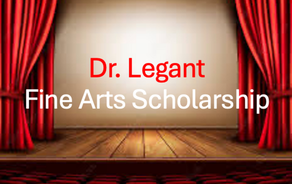Theater stage with Dr. Legant Scholarship