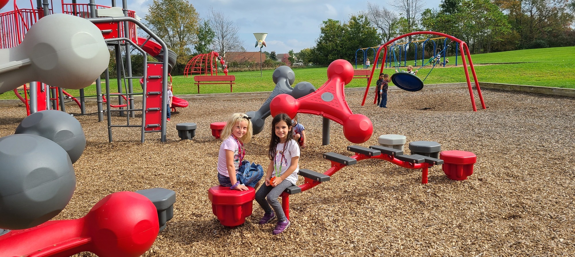 students on the playground