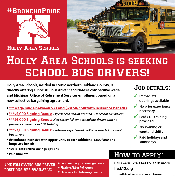 Bus driver flyer logo