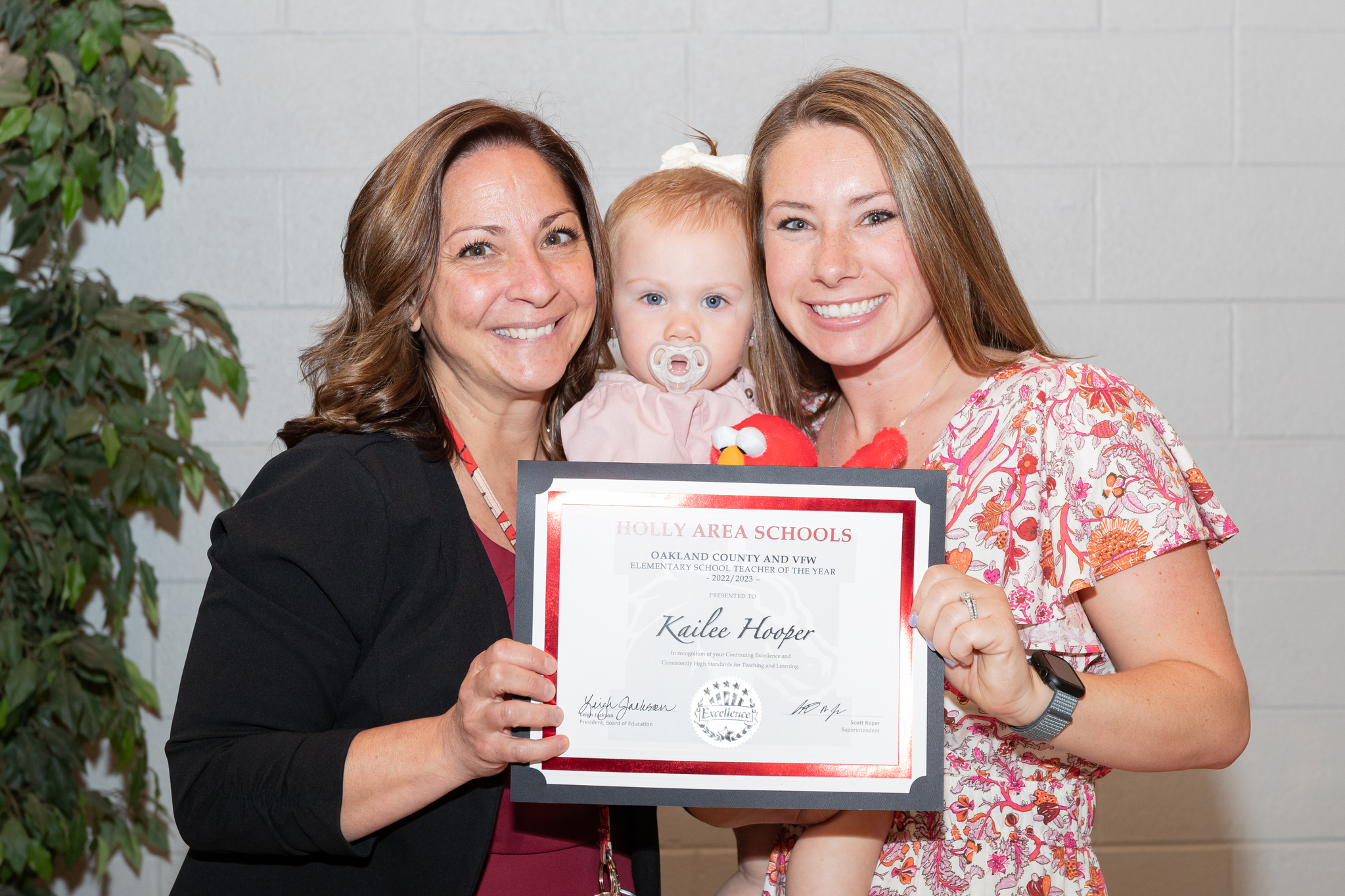 Kailee Hooper with Monica Turner and toddler