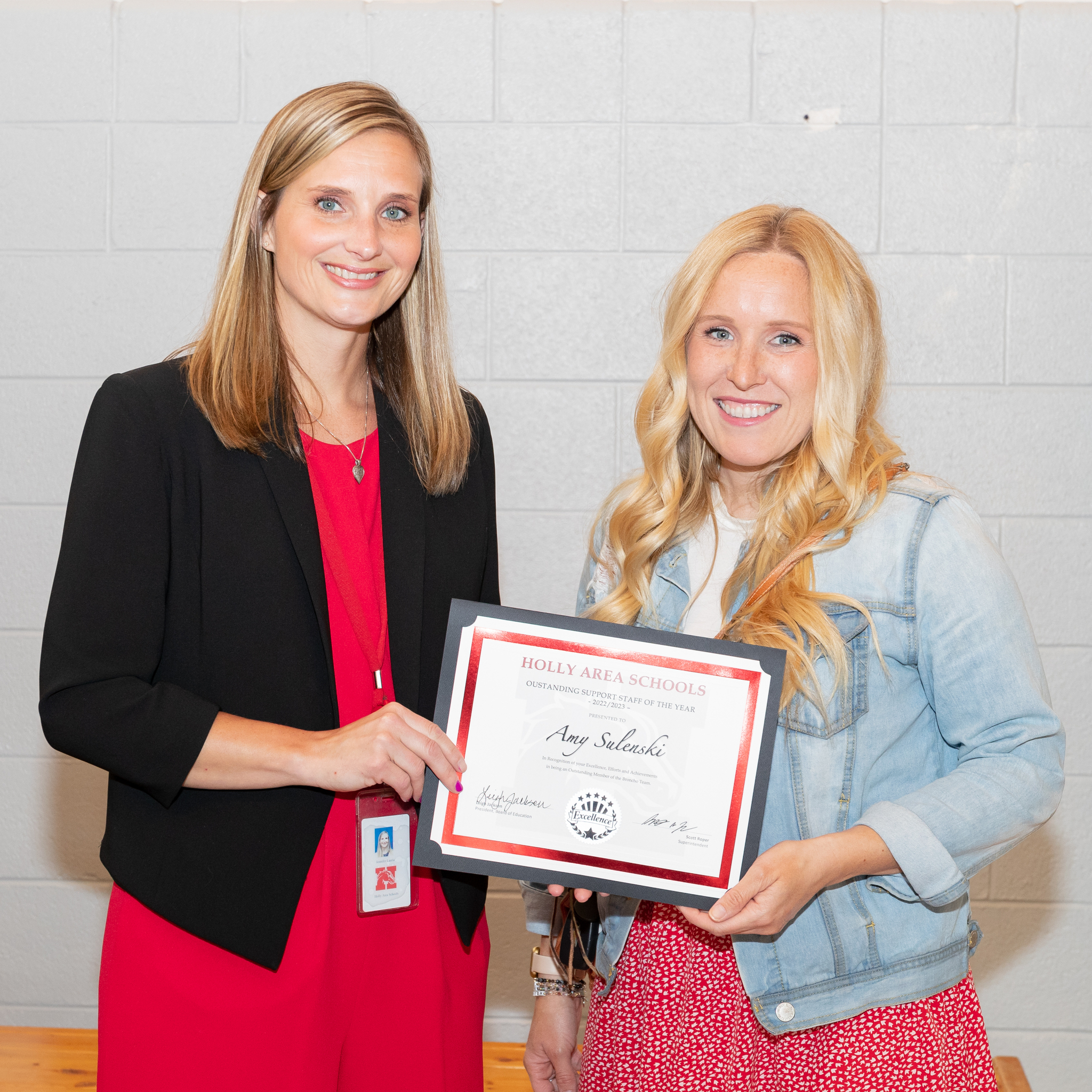 Amy Sulenski with Jennifer Lauria